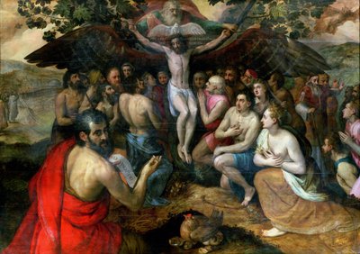 Allegorie van de Drie-eenheid door Frans Floris